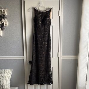 Elegant Black Lace Gown